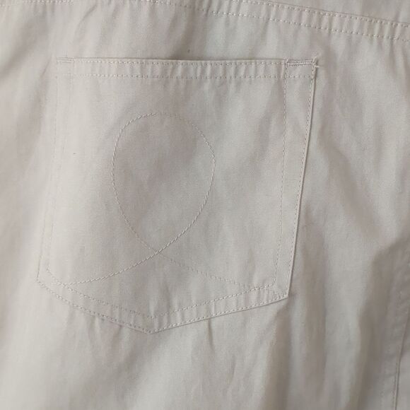 USC Tan Preppy Pencil Skirt XL Logo Pockets Zip Front - Picture 7 of 9
